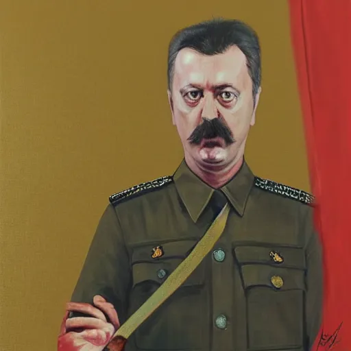 Prompt: Portrait of Igor Ivanovich Strelkov calling for total mobilization, photo-realistic, 2K, highly detailed