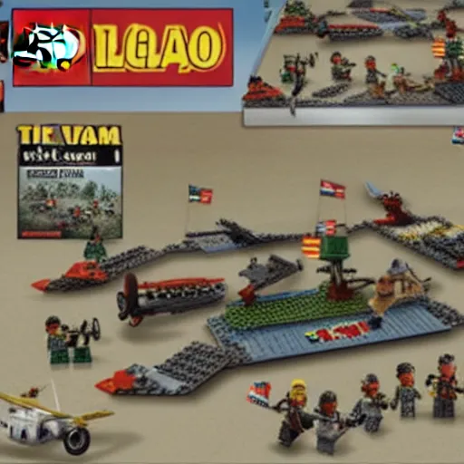 Prompt: The Vietnam war Lego set