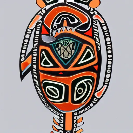 Image similar to turtle. pacific northwest coast, haida gwaii, formline, native art, tribal art, haida, clean, haida, haida