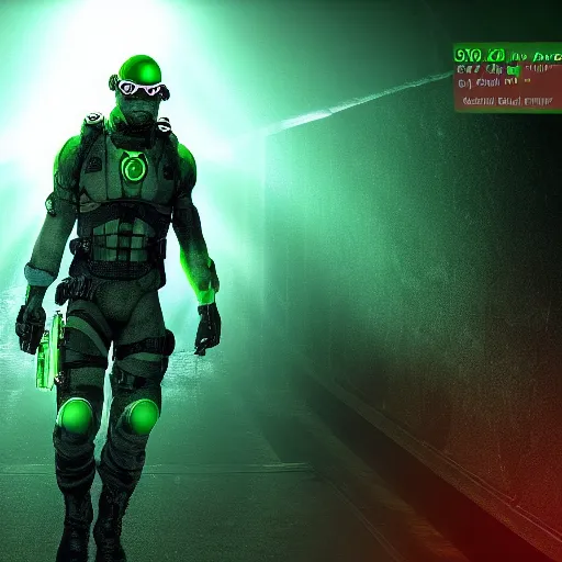 Prompt: splinter cell sam fisher infiltrating Mar a Lago 4k subscatter video game lens flare