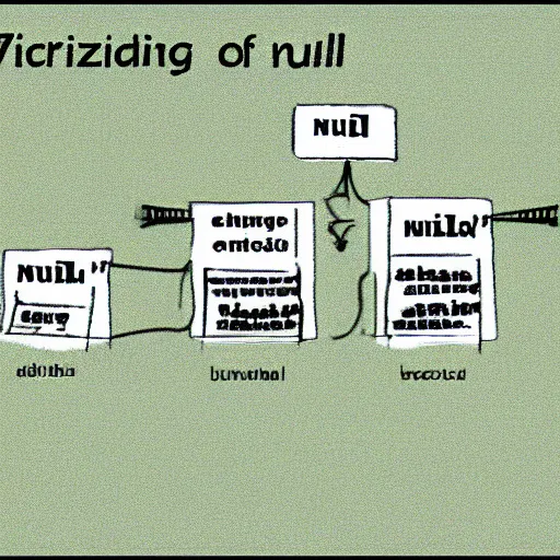 Prompt: visualization of the meaning of null