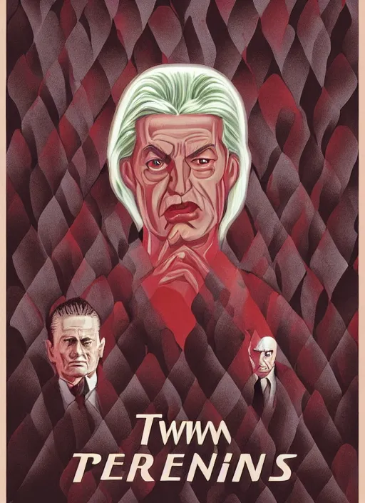 Image similar to Twin Peaks poster artwork by Bob Larkin