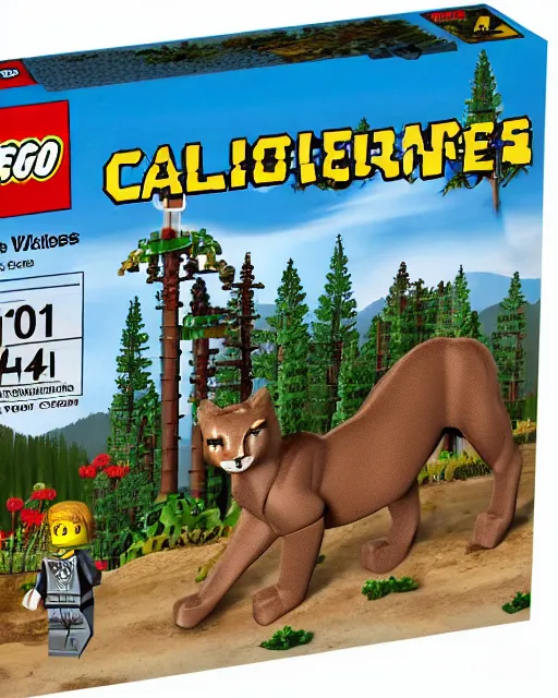 Image similar to lego california wilderness cougar set