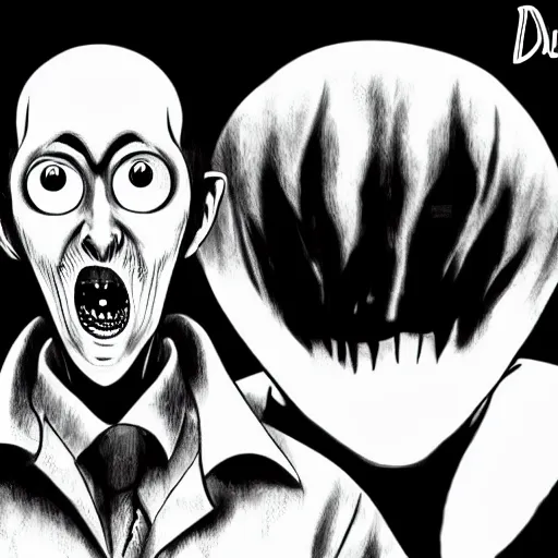 Doug Walker portrait in the style of Junji Ito. Manga. | Stable ...