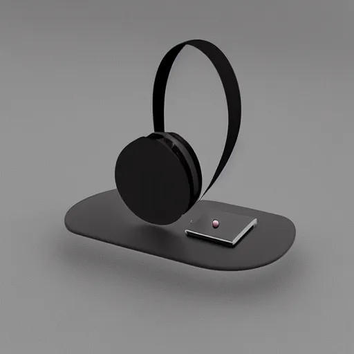 Prompt: wireless cat tail headphone stand, futuristic, techno, cyberpunk, product design, render, cute, swag, geometric, fun, iconic, 4 k, 3 d