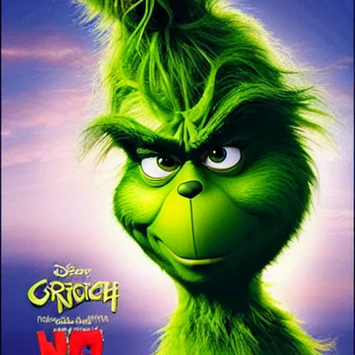 a film poster of the grinch with Nicolas cage | Stable Diffusion