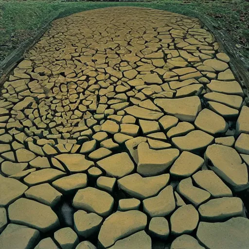 Prompt: Cold to the touch painted by andy goldsworthy