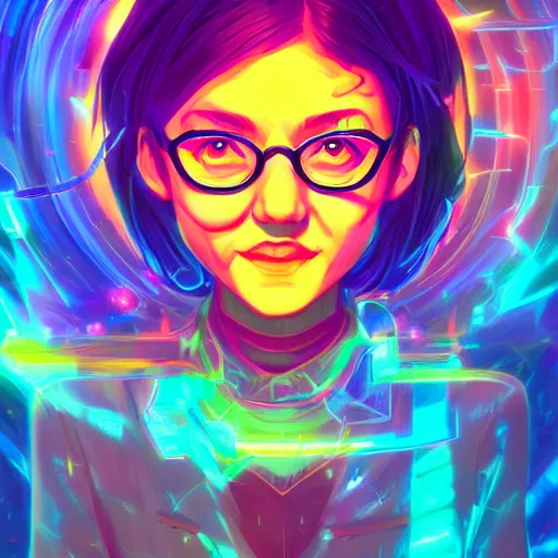 Image similar to skill magic geek inside matrix deepdream radiating a glowing aura stuff loot legends stylized digital illustration video game icon artstation lois van baarle, ilya kuvshinov, rossdraws,