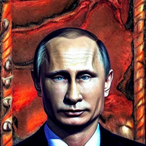 Prompt: vladimir putin became ugly lovecraftian monstrous degenerate abomination, photo - realistic, color image, 2 k, highly detailed, horror
