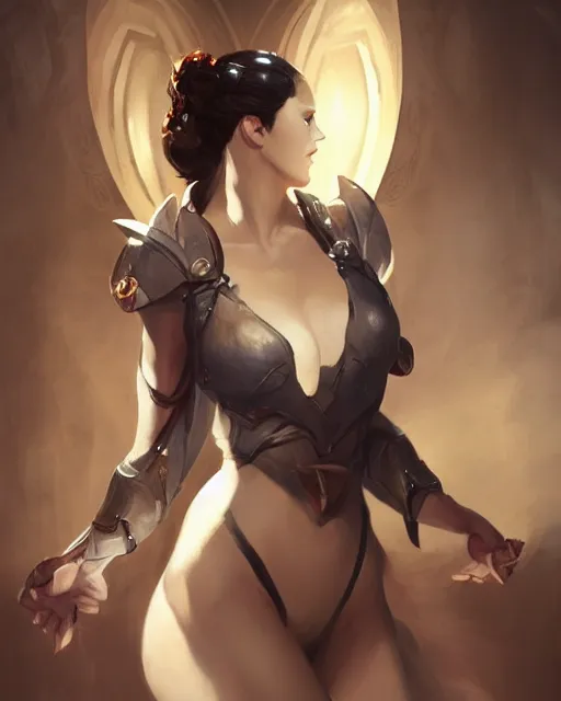 Image similar to beautiful female cleric by Stanley Artgerm Lau, WLOP, Rossdraws, frank frazetta, Andrei Riabovitchev, Marc Simonetti, tranding on artstation