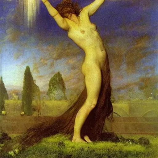 Prompt: artwork by Arnold Böcklin