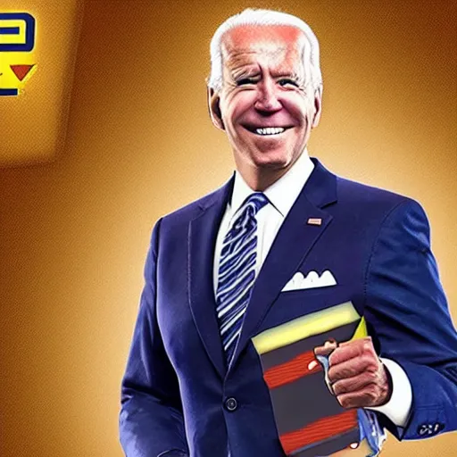 Prompt: screenshot of joe biden as an overwatch character