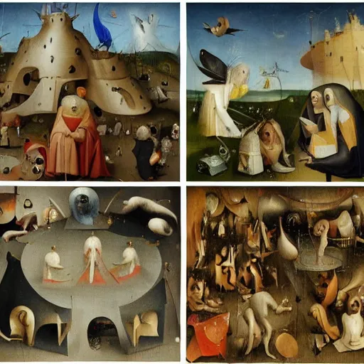 Image similar to 3 d hieronymus bosch paintings