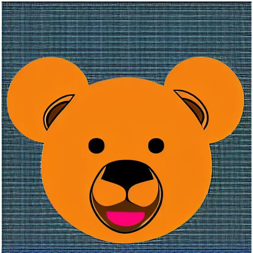 Image similar to a vector graphic of a teddy bear