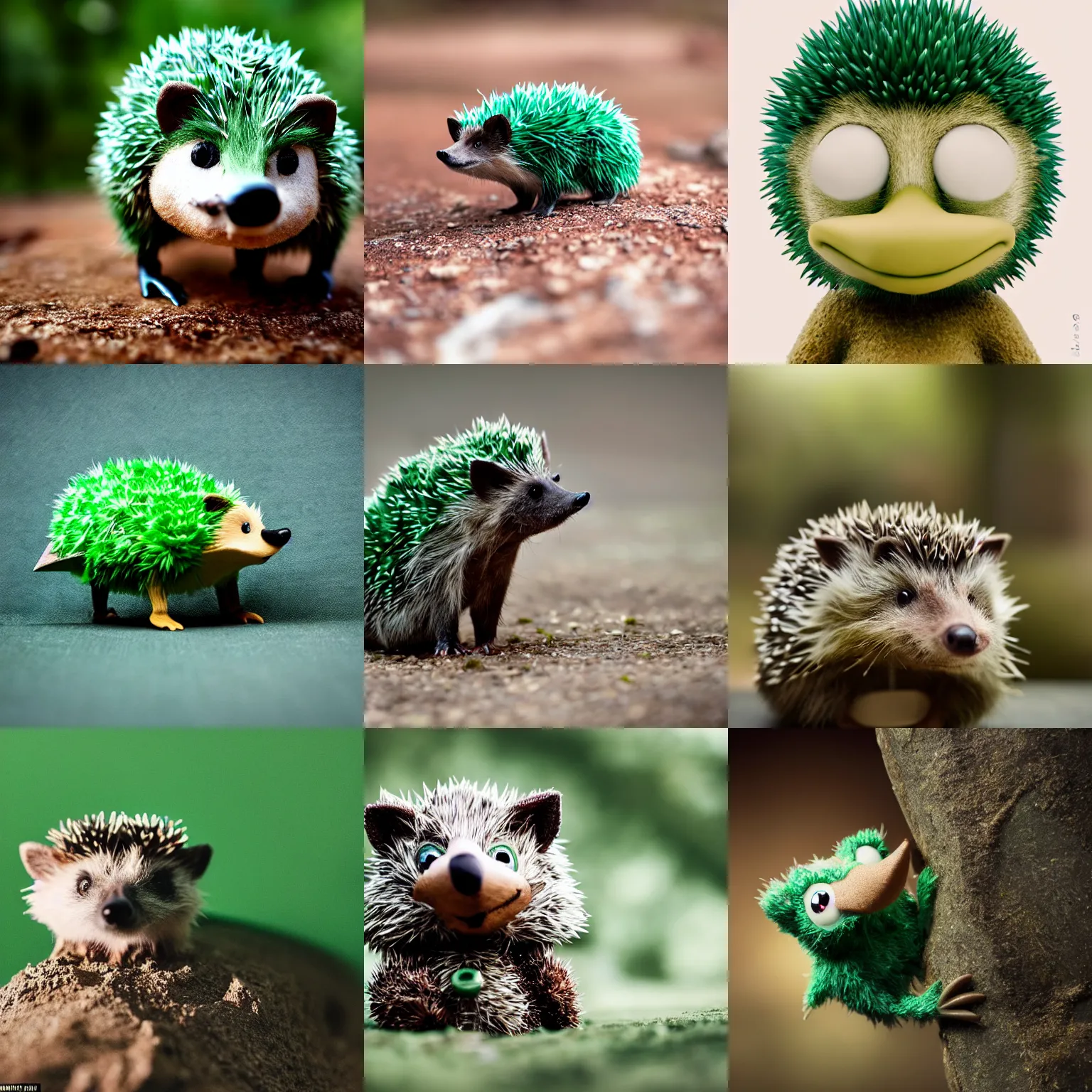 Prompt: a adventurer green anthropomorphic hedgehog, cinematic shot,in the style of Pixar, shallow depth of focus
