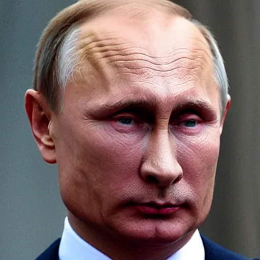 Image similar to Vladimir Putin is very sad, photograph