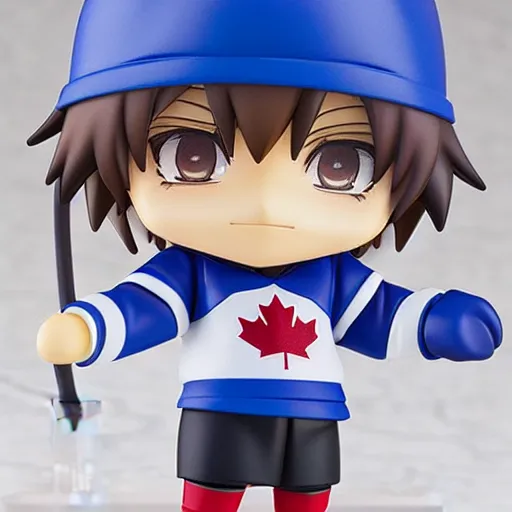 Prompt: an anime Nendoroid of Bob and Doug MacKenzie, the great white north, hockey jerseys, figurines, detailed product photo