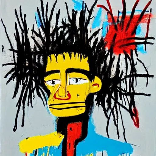 Image similar to police brutality, highly detailed paintings by Jean-Michel Basquiat