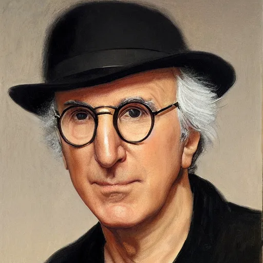 Prompt: larry david, portrait, by velasquez