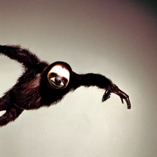 Prompt: portrait of a sloth as neo from the matrix ( 2 0 0 3 ), photo