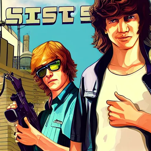 Image similar to Sneaky and Meteos GTA 5 cover art