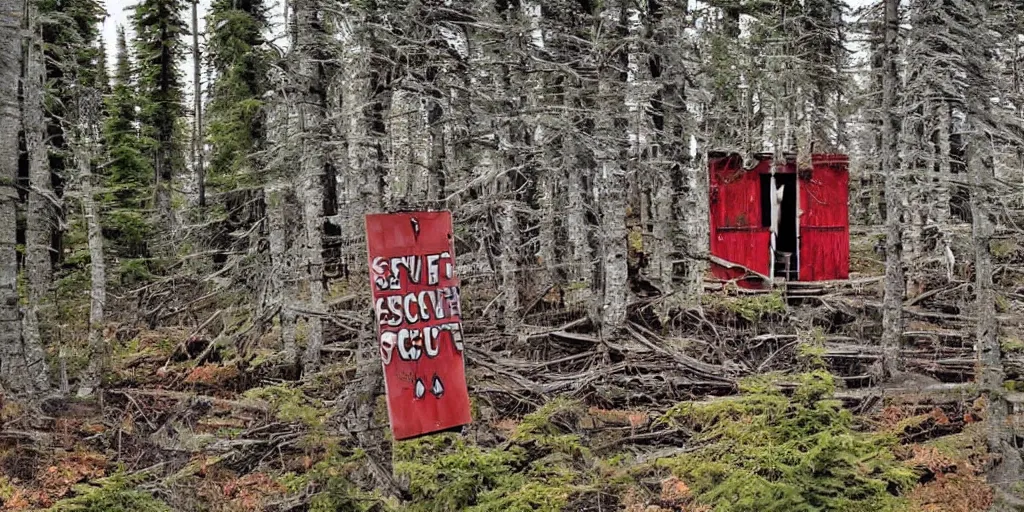 Prompt: The Devil\'s secret hideout in Canada