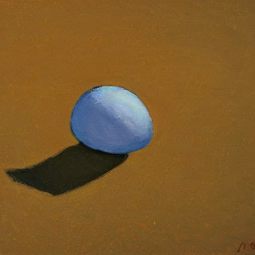 Image similar to a fauvist painting of a strange metallic object poking out from the sand, late evening light