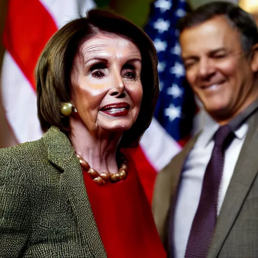 Prompt: Nancy Pelosi gets invited to Stable Diffusion