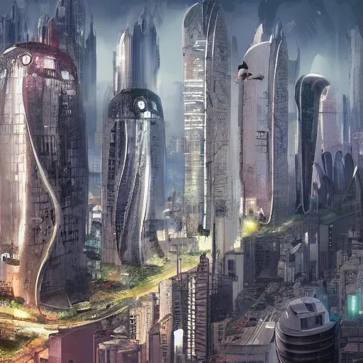 Prompt: sao paulo in the year 2 0 7 0, concept art, sci fi, cinematic