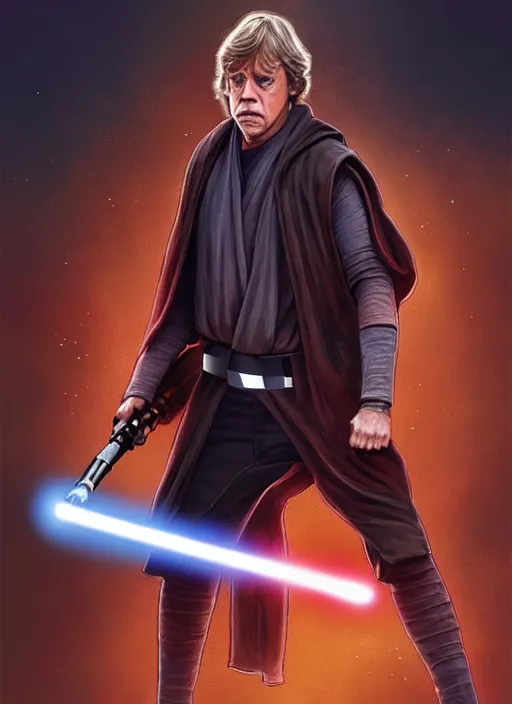 Prompt: Luke Skywalker using a baseball bat instead of a Lightsaber in star wars, highly detailed, digital painting, artstation, concept art, sharp focus, illustration, cinematic lighting, art by artgerm and greg rutkowski and alphonse mucha diffuse lighting, fantasy, intricate, elegant, highly detailed, lifelike, photorealistic, digital painting, artstation, illustration, concept art, smooth, sharp focus, art by John Collier and Albert Aublet and Krenz Cushart and Artem Demura and Alphonse Mucha