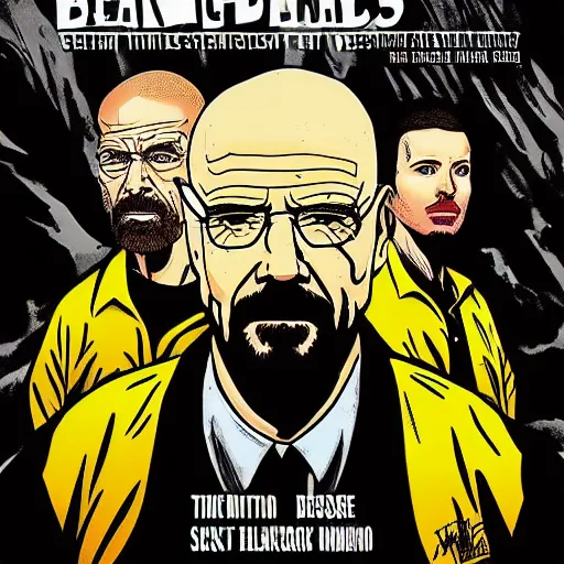 Prompt: Breaking Bad Season 1 Episode 1 as vertigo comic,