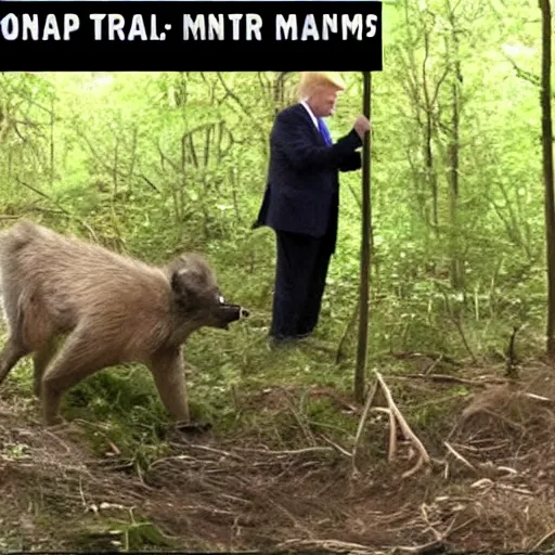 Image similar to donald trump trail cam footage