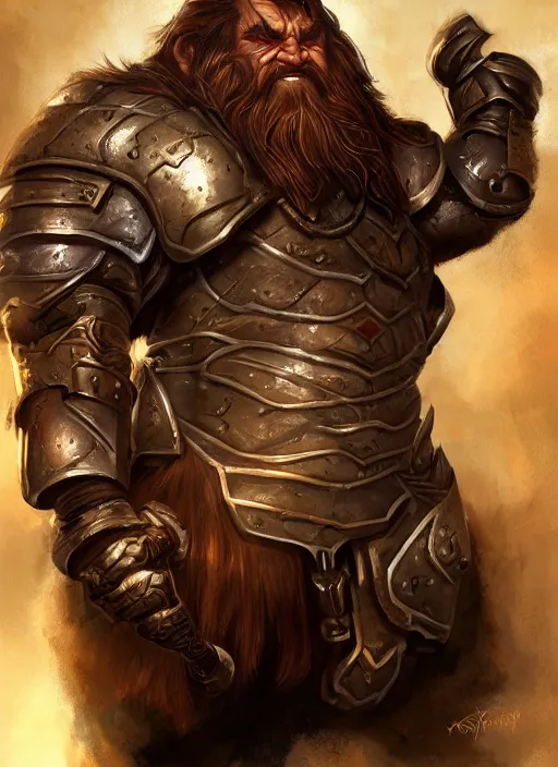 Image similar to a higly detailed airbrush full body shot and face portrait painting of a grim brute male dwarf warrior male character, dynamic lighting, ambient lighting, deviantart, art by artgerm and simon bisley and karol bak