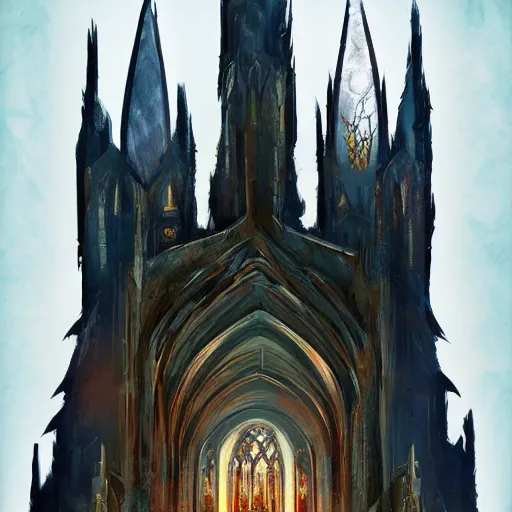 Image similar to the devil's cathedral. artstation, concept art, illustration