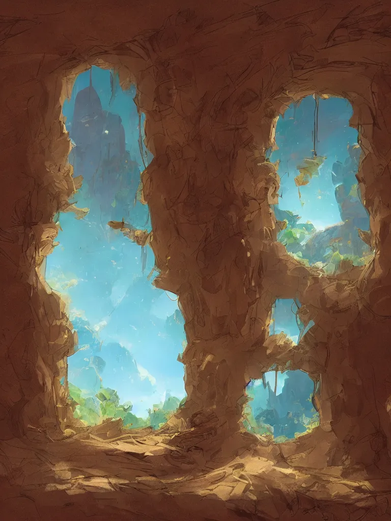 Image similar to window by disney concept artists, blunt borders, rule of thirds