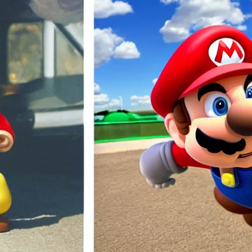 Prompt: Harrison ford as Super Mario, photography