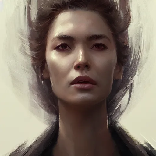 Image similar to portrait of a woman by greg rutkowski, naomi nagata from the expanse book series, very tall and slender, highly detailed portrait, scifi, digital painting, artstation, concept art, smooth, sharp foccus ilustration, artstation hq