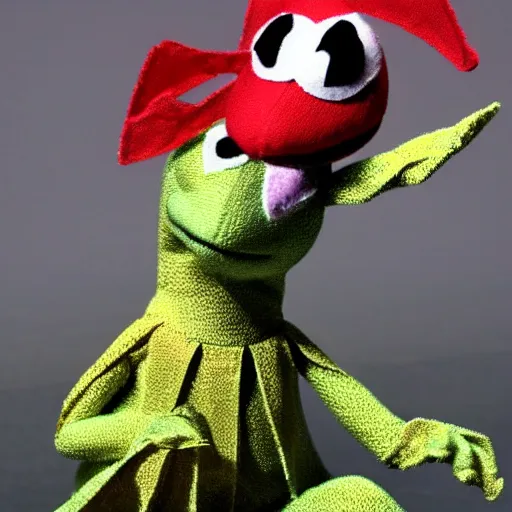 Prompt: a Kermit as ballerina n- 9