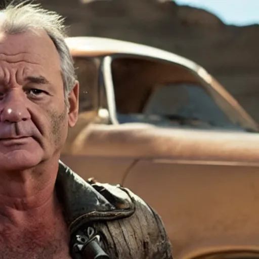 Prompt: bill murray as mad max