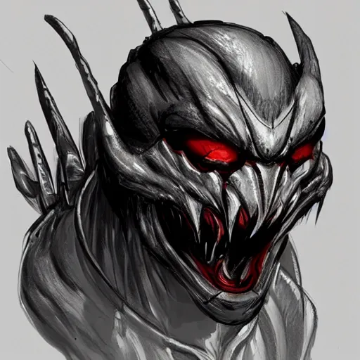 Image similar to concept art of predator face redesign