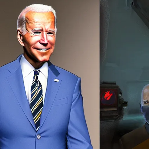 Image similar to joe biden in half life 1