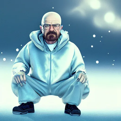 Image similar to walter white is a snowball, hyperdetailed, artstation, cgsociety, 8 k