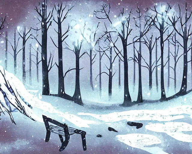 Image similar to winter illustration style