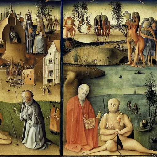 Prompt: the madness of bosch, illustrious painting, exquisitely detailed