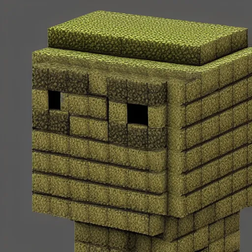 Image similar to A Realistic Creeper From Minecraft, 8k, HD, Exquisite Detail, Horror