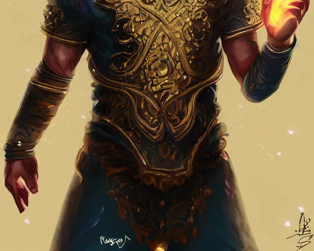 Image similar to cristiano ronaldo as a strong fantasy magician who does magic, fantasy art, in the style of Turine Tran, illustration, epic, fantasy, intricate, elgant, amazing detail, digital painting, artstation, concept art, smooth, sharp focus