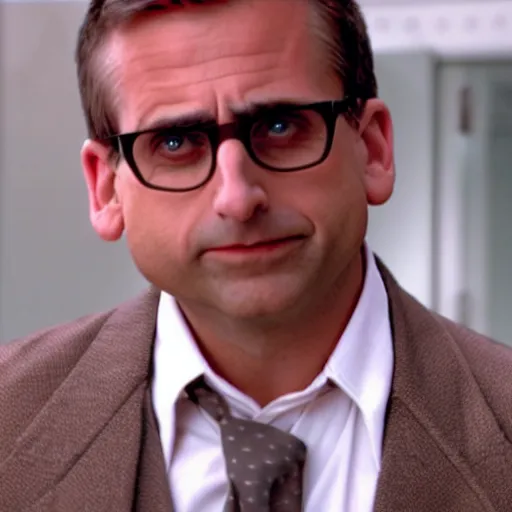 Image similar to steve carell as a carrot, high definition, still shot, office