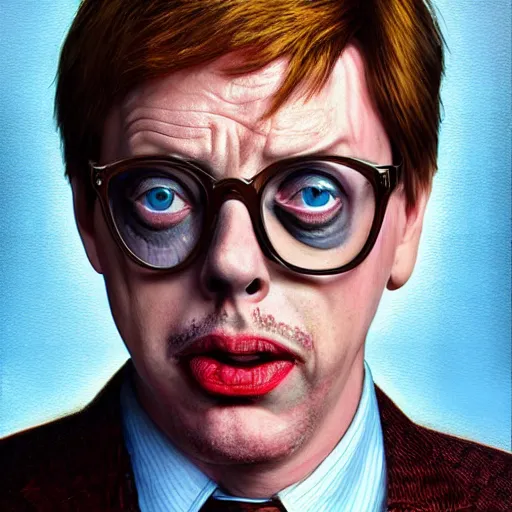 Image similar to hyperrealistic mixed media high resolution painting of a Steve Buscemi as Austin Powers, stunning 3d render inspired art by István Sándorfi and Greg Rutkowski and Unreal Engine, perfect symmetry, dim volumetric lighting, 8k octane beautifully detailed render, post-processing, extremely hyper-detailed, intricate, epic composition, highly detailed attributes, highly detailed atmosphere, cinematic lighting, masterpiece, trending on artstation, very very detailed, masterpiece, stunning, flawless structure, lifelike texture, perfection,