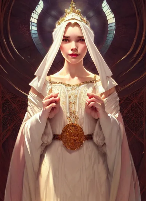 Prompt: portrait of princess snowhite, intricate, elegant, highly detailed, my rendition, digital painting, artstation, concept art, smooth, sharp focus, illustration, art by artgerm and greg rutkowski and alphonse mucha and uang guangjian and gil elvgren and sachin teng, symmetry!!