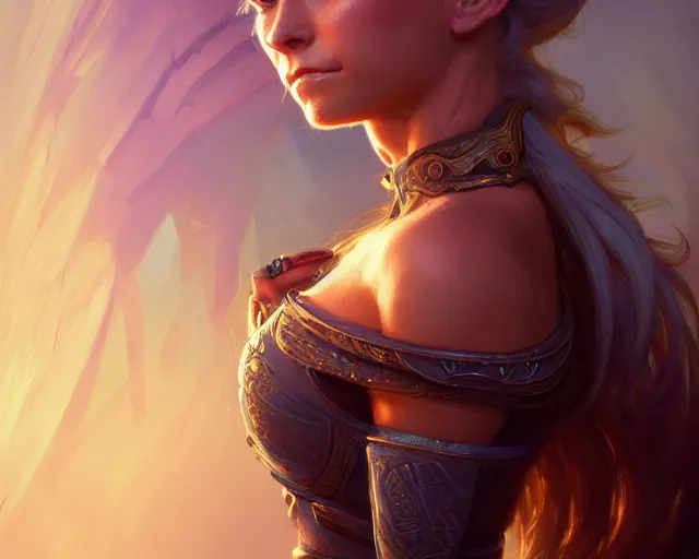 Image similar to photography of alexa bliss, deep focus, d & d, fantasy, intricate, elegant, highly detailed, digital painting, artstation, concept art, matte, sharp focus, illustration, hearthstone, art by artgerm and greg rutkowski and alphonse mucha